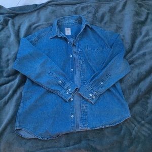 Denim button up